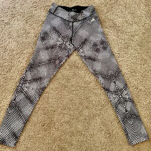 Adidas Black and White Climalite Leggings